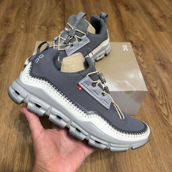 ON CLOUDAWAY Asphalt Ivory athletic training shoes sneakers women’s 7 new in box - Picture 2 of 8